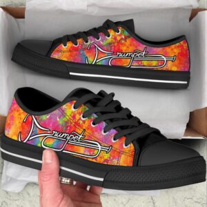 Trumpet Typo Art Low Top Music Shoes,&hellip;