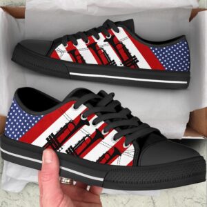Trumpet Usa Flag Low Top Music Shoes,&hellip;
