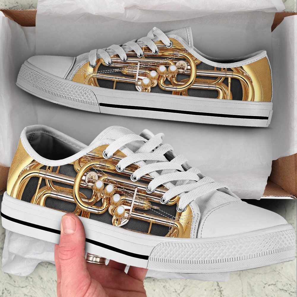 Tuba Shortcut Low Top Music Shoes, Low Top Designer Shoes, Low Top Sneakers