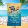 Turtle Today Is A Good Day To Have A Great Day Beach Towel, Christian Beach Towel, Beach Towel