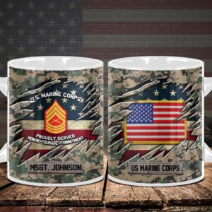 US Marine Corps Camo Mug Proudly Served&hellip;