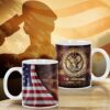 US National Guard Military Proudly Served, Military Mug American Flag, Veteran Coffee Mugs, Military Mug