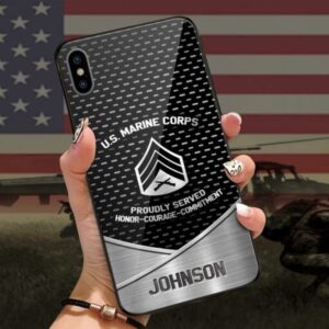 Us Marine Corps Proudly Served Phone Case,&hellip;
