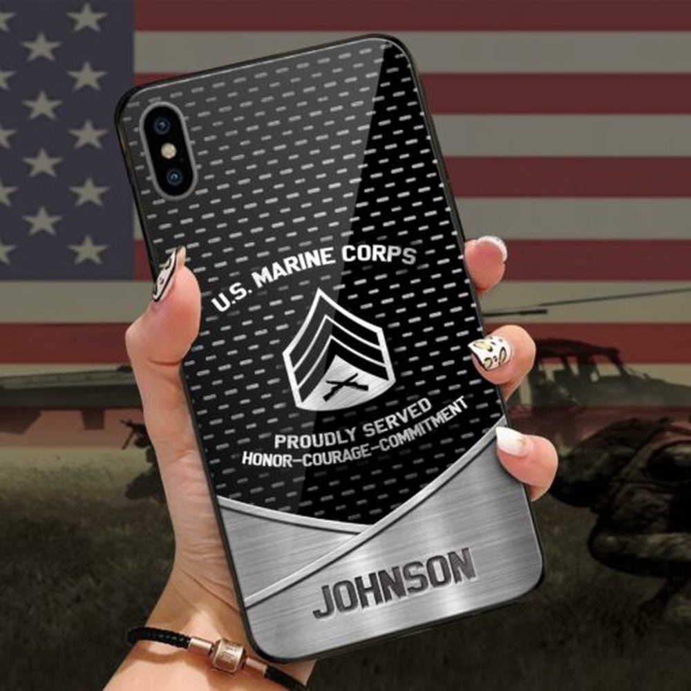 Us Marine Corps Proudly Served Phone Case, Custom Luminous Phone case, Veteran Phone Case, Military Phone Cases Us Marine Corps Proudly Served Phone Case, Custom Luminous Phone case, Veteran Phone Case, Military Phone Cases