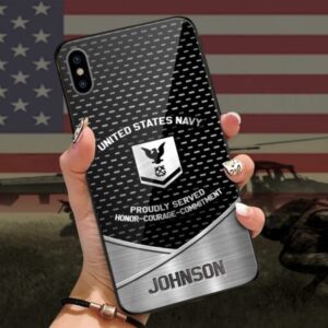 Us Navy Proudly Served Phone Case, Custom&hellip;