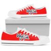 Vibrant Skull Pattern Low Top Shoes, Low Top Designer Shoes, Low Top Sneakers