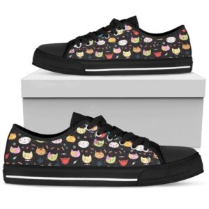 Vibrant Multi-color Cats Women’s Low Top Shoes,&hellip;