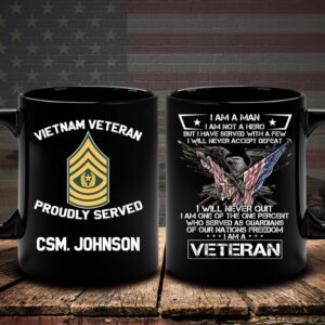 Vietnam Veteran Mug I Am A Man&hellip;