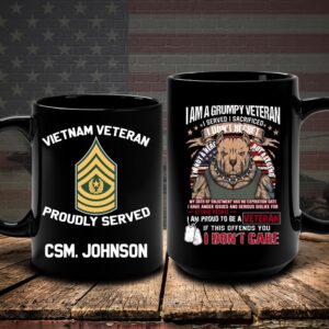 Vietnam Veteran Mug I Am Grumpy Veteran,&hellip;