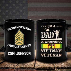 Vietnam Veteran Mug I’m A Dad, Grandpa&hellip;