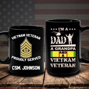 Vietnam Veteran Mug I’m A Dad, Grandpa&hellip;