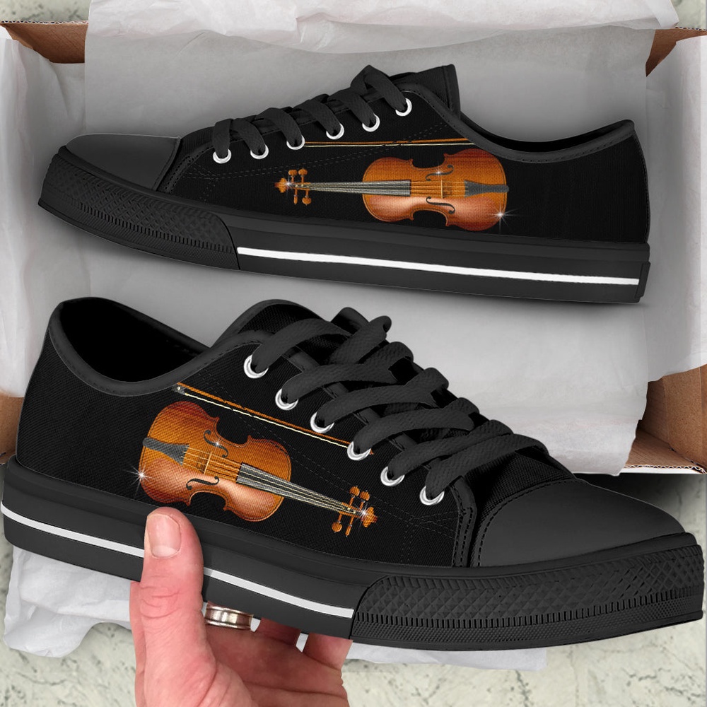 Violin Low Top Music Shoes, Low Top Designer Shoes, Low Top Sneakers