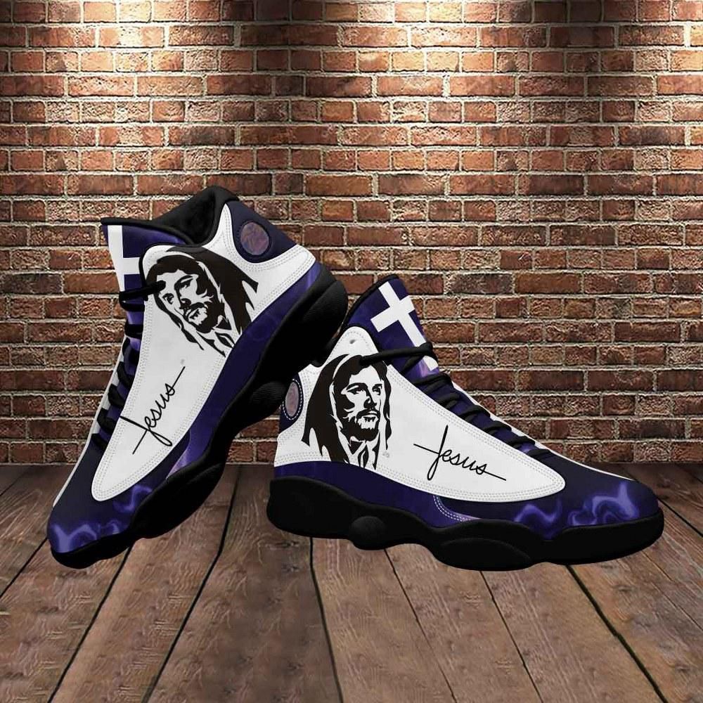 Walk By Faith Jesus Cross Jesus Drawing Basketball Shoes For Men Women, Christian Basketball Shoes, Basketball Shoes 2024