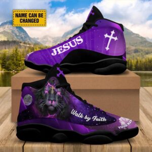 Walk By Faith Jesus Galaxy Basketball Shoes&hellip;