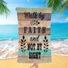 Walking On The Sea Beautiful Dolphin Beach Towel, Christian Beach Towel, Beach Towel