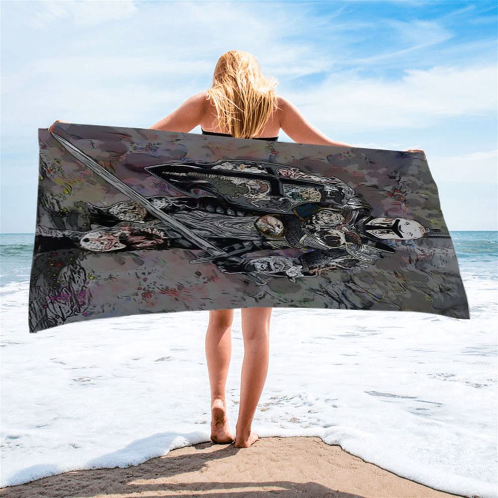 Warrior Armor Of God Beach Towel, Christian Beach Towel, Beach Towel