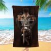 Warrior Armor Of God Beach Towel, Christian Beach Towel, Beach Towel