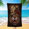 Warrior The Armor Of God Beach Towel, Christian Beach Towel, Beach Towel