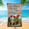 Whatsoever Things Are True Philippians 48 Bible Verse Beach Towel Art, Christian Beach Towel, Beach Towel