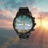 With God All Things Are Possible Matthew 1926 Watch, Christian Watch, Religious Watches, Jesus Watch