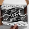 White Jesus Walk By Faith Running Sneakers Max Soul Shoes, Max Soul Sneakers, Max Soul Shoes