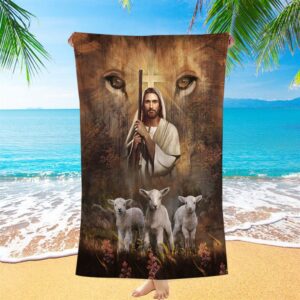 White Lamb Lion’s Eyes Walking With Jesus&hellip;
