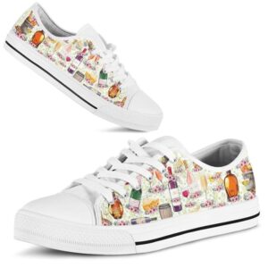 Wine Hobby Flower Watercolor Low Top Shoes,&hellip;