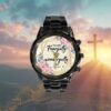 Wooden Cross With Lily Philippians 413 Nkjv Watch Christian, Christian Watch, Religious Watches, Jesus Watch