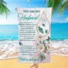 You Are Enough Motivational Beach Towel, Christian Beach Towel, Beach Towel