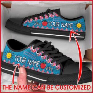 Your Name Crayon Zig Zag Low Top&hellip;