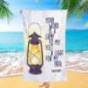 Your Word Is A Lamp To My Feet Psalm 119105 Bible Verse Beach Towel Art, Christian Beach Towel, Beach Towel