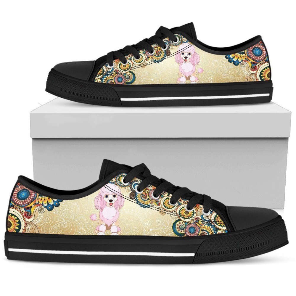 poodle Women’s Low Top Shoe, Designer Low Top Shoes, Low Top Sneakers