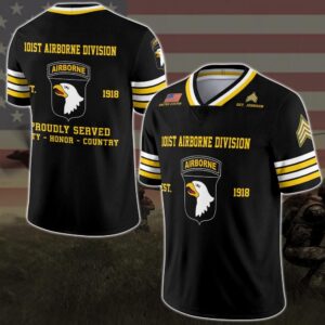 101st Airborne Division Vneck Football Jersey Custom&hellip;