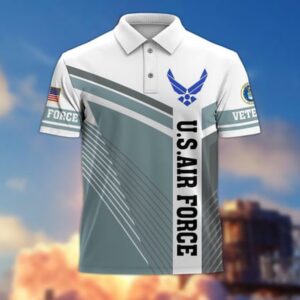 Air Force Veteran Polo Shirt, US Air&hellip;