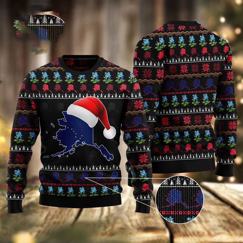 Alaska Christmas Ugly Christmas Sweater, Christmas Sweater, Ugly Sweater, Funny Xmas Sweaters