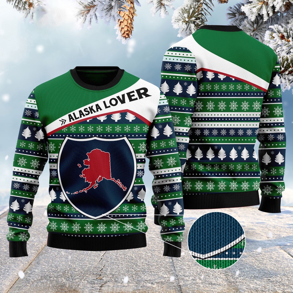 Alaska Lover Ugly Christmas Sweater, Christmas Sweater, Ugly Sweater, Funny Xmas Sweaters