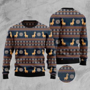 Amazing Llama Ugly Christmas Sweater, Christmas Sweater,&hellip;
