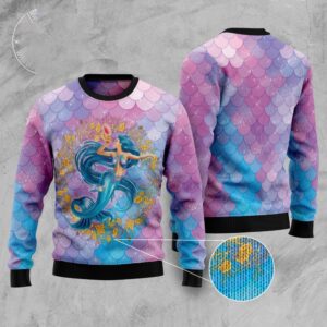 Awesome Mermaid Ugly Christmas Sweater, Christmas Sweater,&hellip;