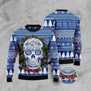 Awesome Sugar Skull Ugly Christmas Sweater, Christmas&hellip;