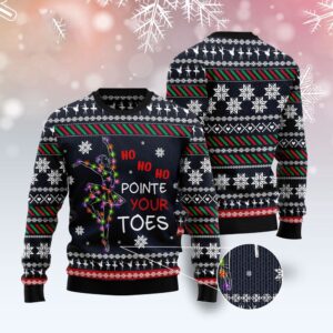Ballet Pointe Your Toes Ugly Christmas Sweater,&hellip;