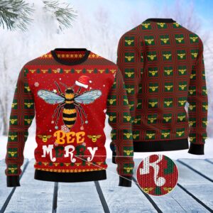 Bee Merry Chirstmas Ugly Sweater, Christmas Sweater,&hellip;