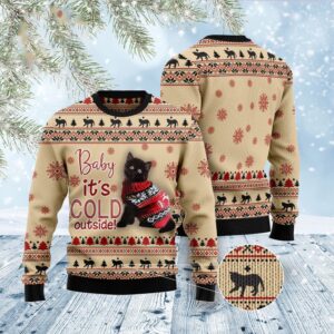 Black Cat Baby Ugly Christmas Sweater, Christmas&hellip;