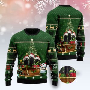 Black Cat Group Xmas Ugly Christmas Sweater,&hellip;
