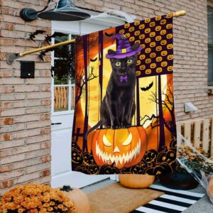 Black Cat Halloween Flags, Halloween Flag, Halloween&hellip;
