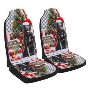 Black Labrador Retriever Dog Christmas American flag&hellip;