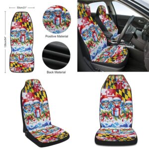 Blue Crabs Merry Christmas Maryland Seat Cover Cars Christmas Car Seat Cover Car Seat Cover 2 j6mkma.jpg