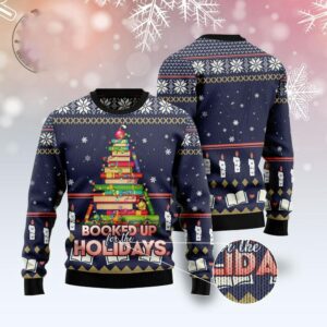 Book Christmas Tree Ugly Christmas Sweater, Xmas&hellip;