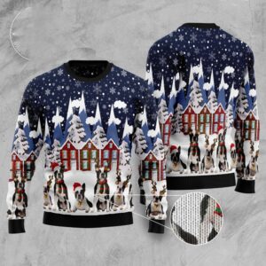Boston Terrier Family Ugly Christmas Sweater, Christmas&hellip;