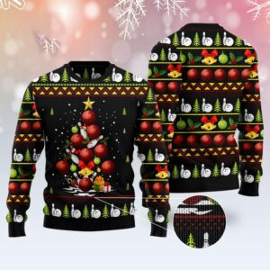 Bowling Christmas Tree Ugly Christmas Sweater, Xmas&hellip;