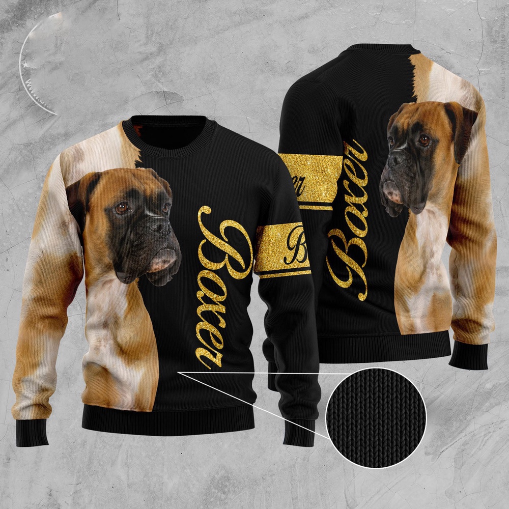 Boxer Half Cool Ugly Christmas Sweater, Dog Ugly Christmas Sweater, Ugly Dog Sweaters Boxer Half Cool Ugly Christmas Sweater, Dog Ugly Christmas Sweater, Ugly Dog Sweaters